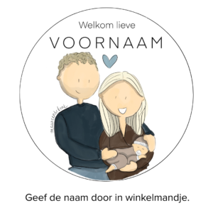 Gepersonaliseerde raamsticker | Jouw gezin (60x60)